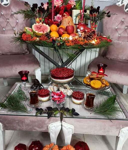 عکس از چیدمان شب یلدا