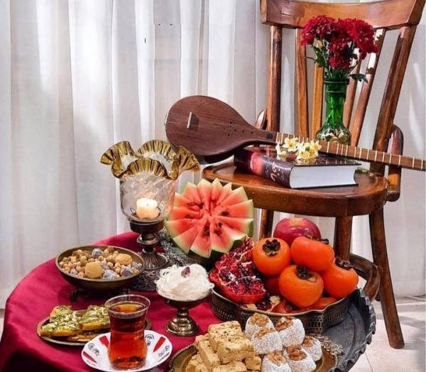 عکس از چیدمان شب یلدا