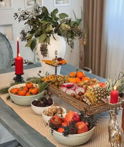 عکس از چیدمان شب یلدا