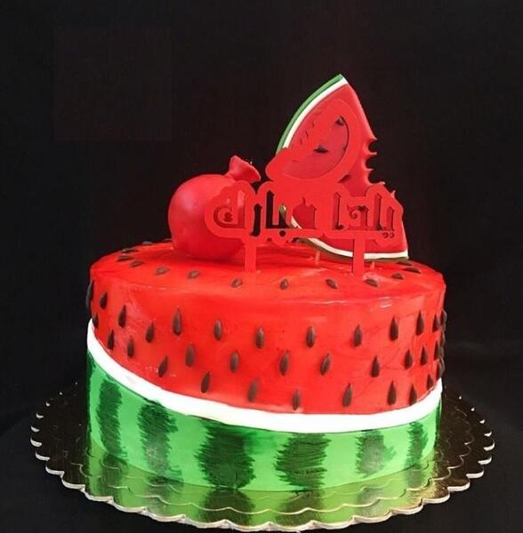 عکس کیک شب یلدا قشنگ