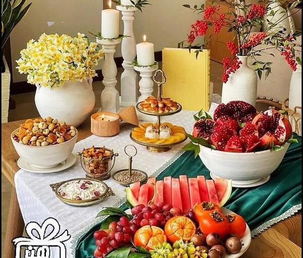 عکس سفره یلدا عروس