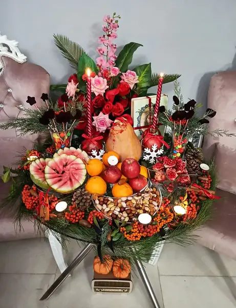عکس سفره یلدا عروس