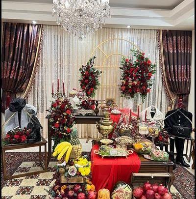 عکس سفره یلدا عروس
