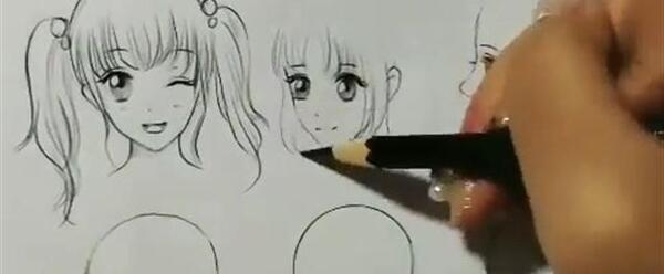 عکس نقاشی ساده چشم انیمه