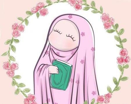عکس جملات انگیزشی حجاب کودکانه