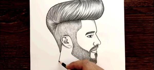 عکس نقاشی ساده چهره انسان