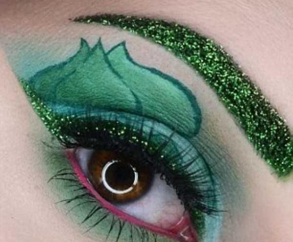 عکس نقاشی ساده دخترانه چشم و ابرو