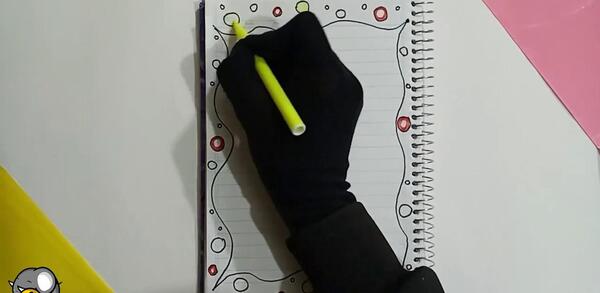 عکس نقاشی ساده کودکانه برای حاشیه دفتر مشق