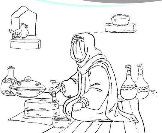 عکس نقاشی ساده حضرت فاطمه زهرا