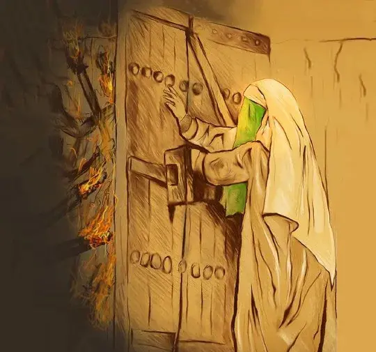 عکس نقاشی ساده حضرت فاطمه علیه السلام
