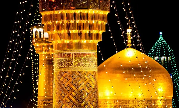 عکس نقاشی حرم امام رضا ساده و زیبا