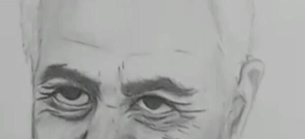 عکس نقاشی ساده حاج قاسم سلیمانی برای مدرسه