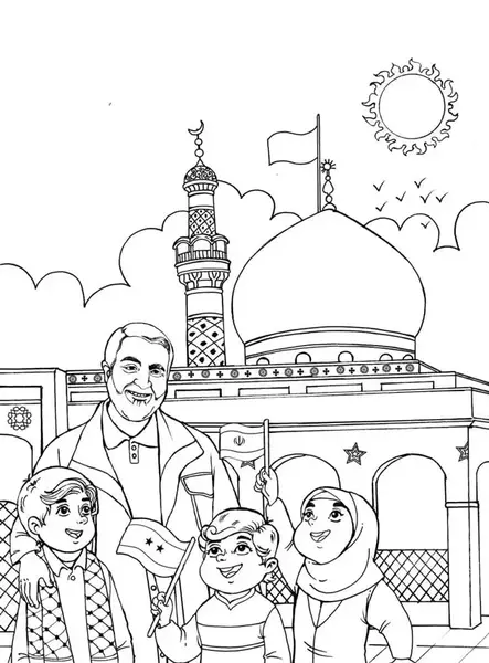 عکس نقاشی ساده برای حاج قاسم سلیمانی