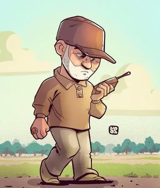 عکس نقاشی ساده ی حاج قاسم سلیمانی