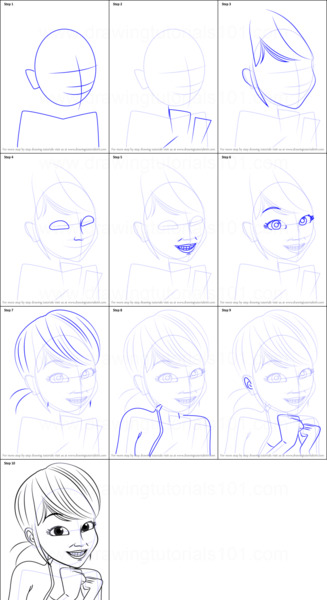 عکس نقاشی ساده از دختر کفشدوزکی