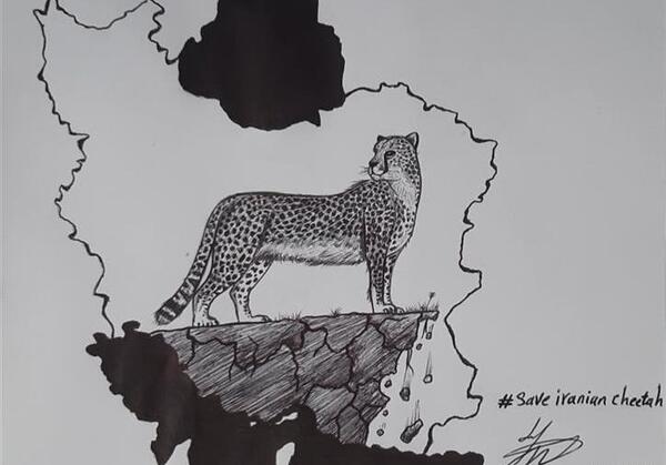 عکس نقاشی پلنگ مازندران