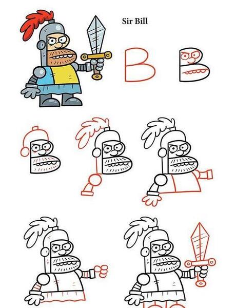 عکس نقاشی ساده راحت پسرانه