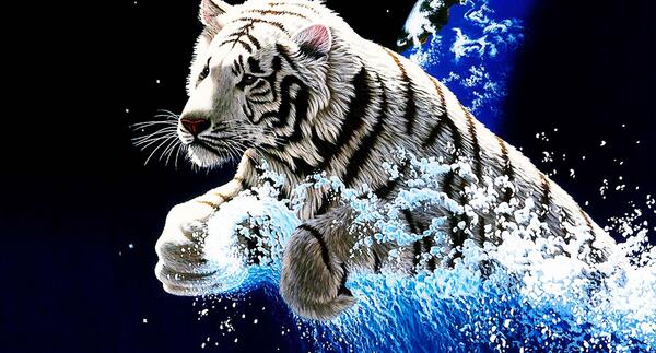 عکس پلنگ سفید واقعی
