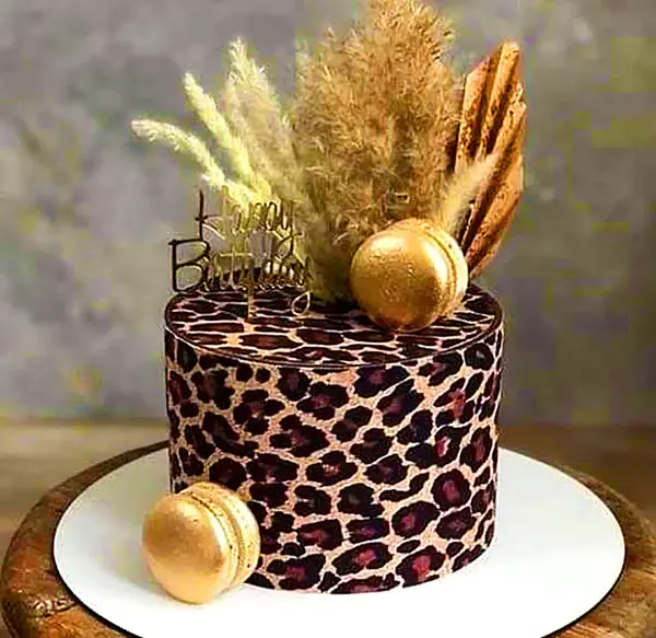 عکس پلنگی برای کیک
