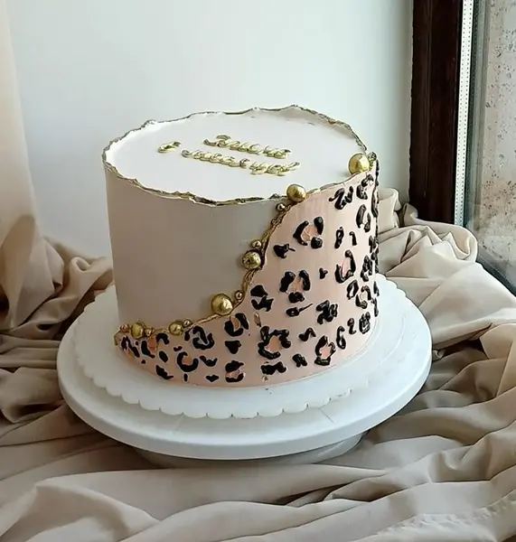 عکس پلنگی برای کیک