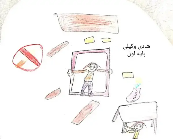 عکس کودکانه در مورد زلزله