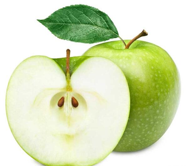 عکس نقاشی ساده سیب نصف شده
