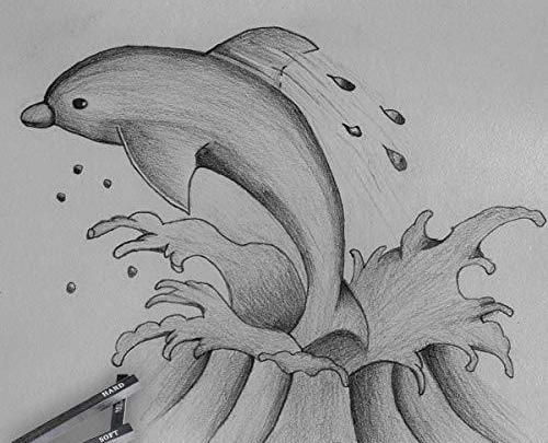 عکس نقاشی ساده طراحی با مداد سیاه