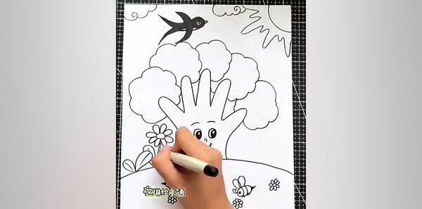 عکس نقاشی ساده برای فصل بهار
