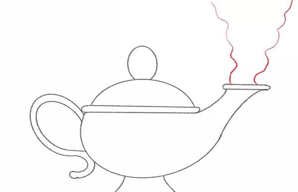 عکس نقاشی ساده ی قوری