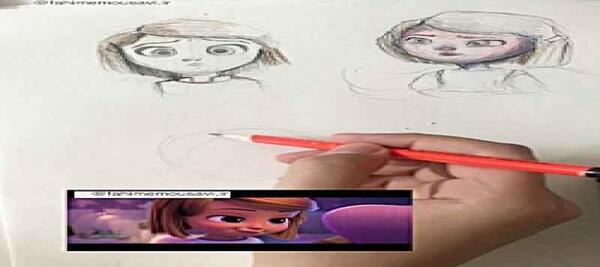 عکس نقاشی ساده کیوت روح