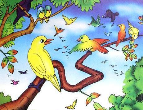 عکس نقاشی ساده ی کلاغ