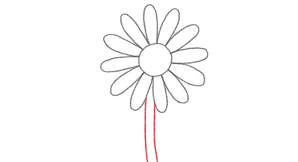 عکس نقاشی ساده گلدان برای کودکان