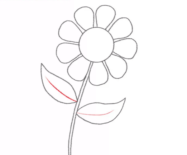 عکس نقاشی گلدان ساده با مداد