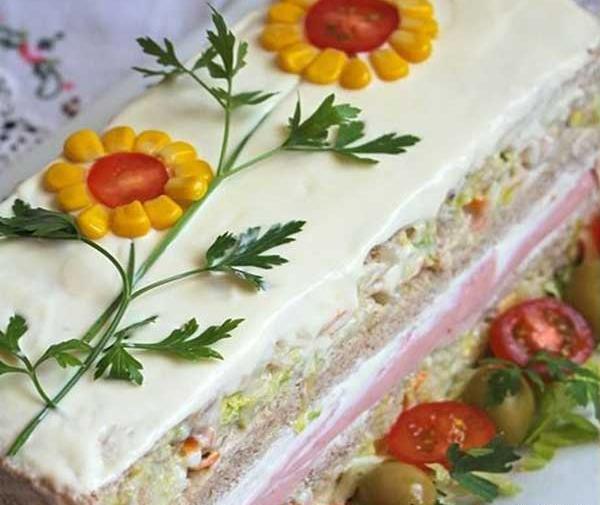عکس ایده تزیین سالاد الویه ساده