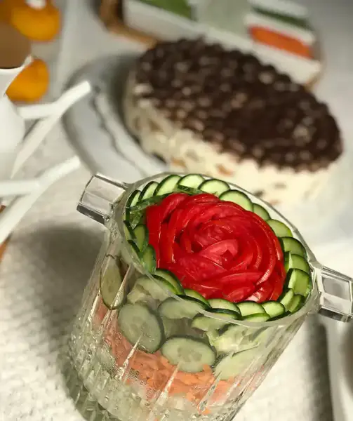 عکس ایده ی تزیین سالاد فصل