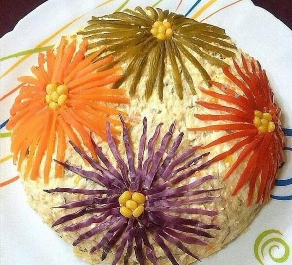 عکس ایده ی تزیین سالاد ماکارونی