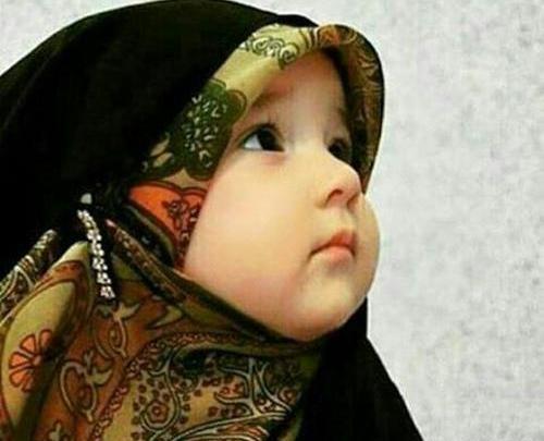 عکس دختر بچه با حجاب