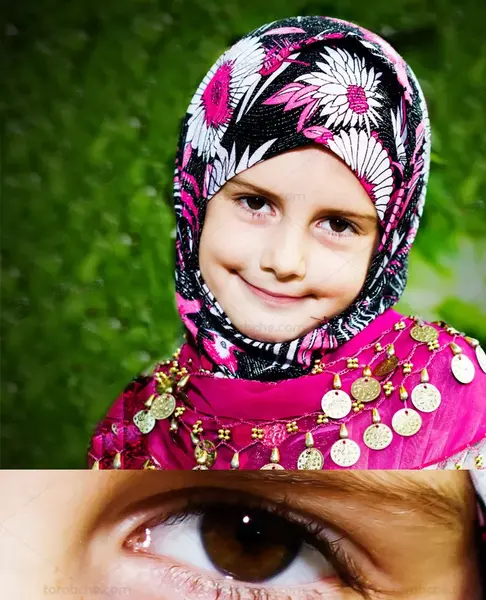 عکس دختر بچه با حجاب