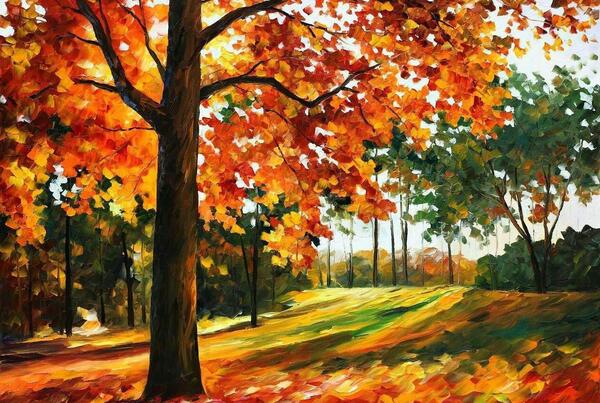 عکس نقاشی طبیعت واقعی