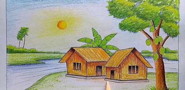 عکس نقاشی طبیعت واقعی