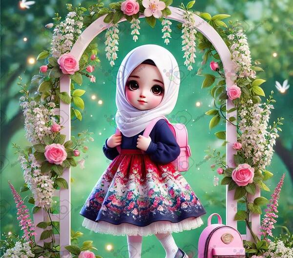 عکس دختر کوچولو ناز با حجاب