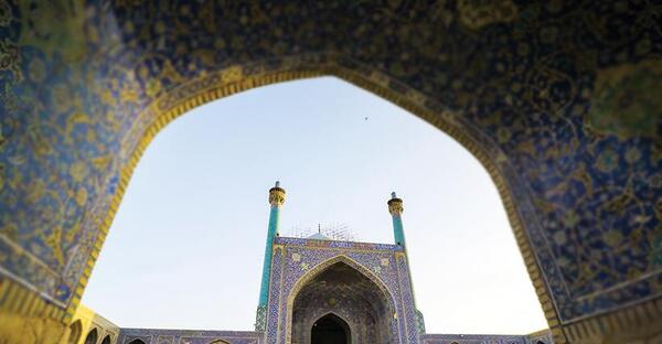 عکس نقاشی ساده مسجد امام اصفهان