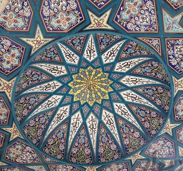 عکس نقاشی ساده مسجد امام اصفهان