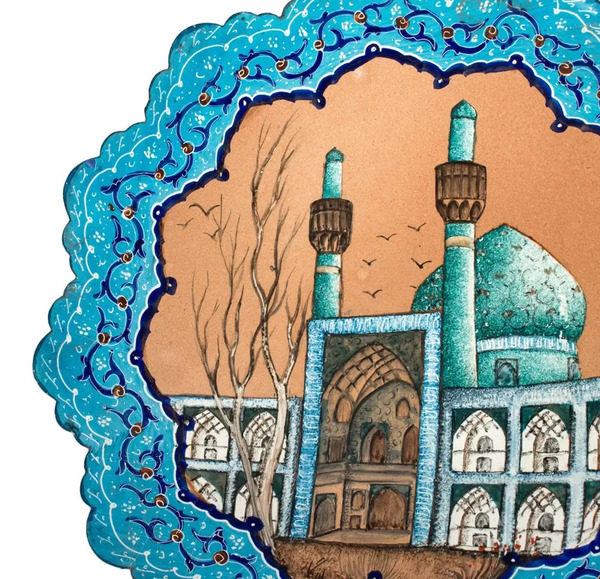 عکس نقاشی ساده مسجد امام اصفهان