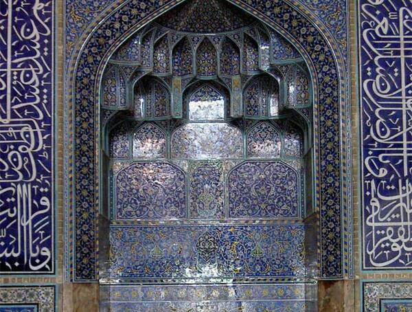 عکس نقاشی ساده مسجد شیخ لطف الله