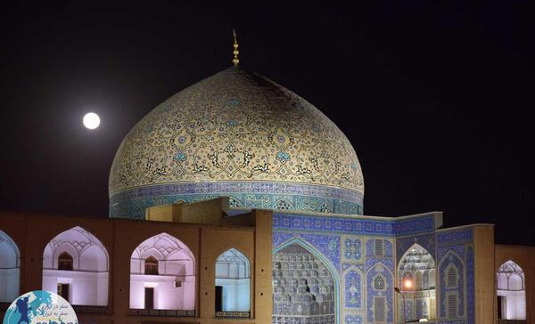 عکس نقاشی ساده مسجد شیخ لطف الله
