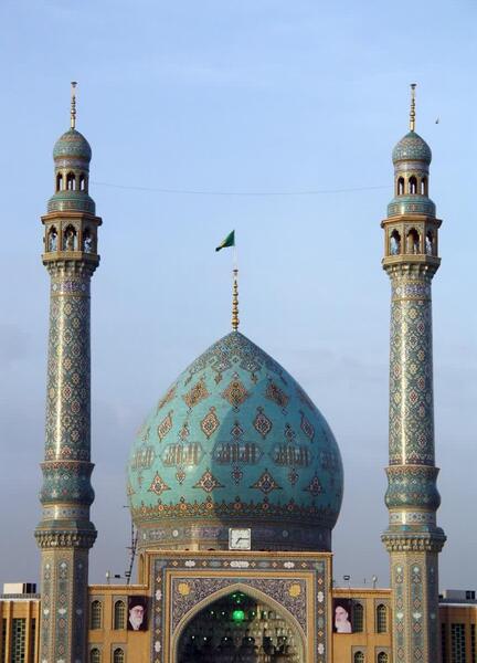 عکس نقاشی ساده مسجد جمکران