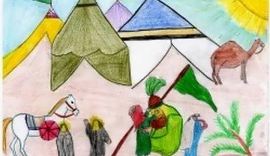 عکس نقاشی ساده ماه محرم