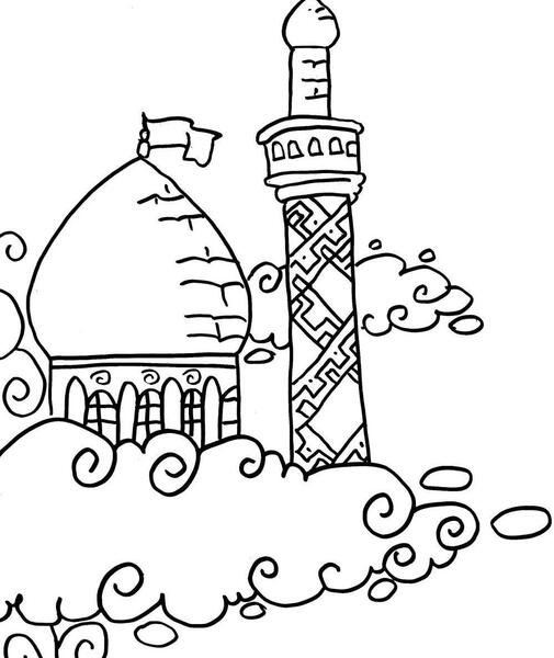 عکس نقاشی ساده کودک محرم
