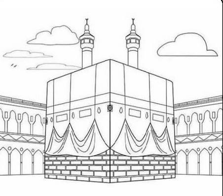 عکس نقاشی ساده نقاشی حضرت محمد کلاس پنجم